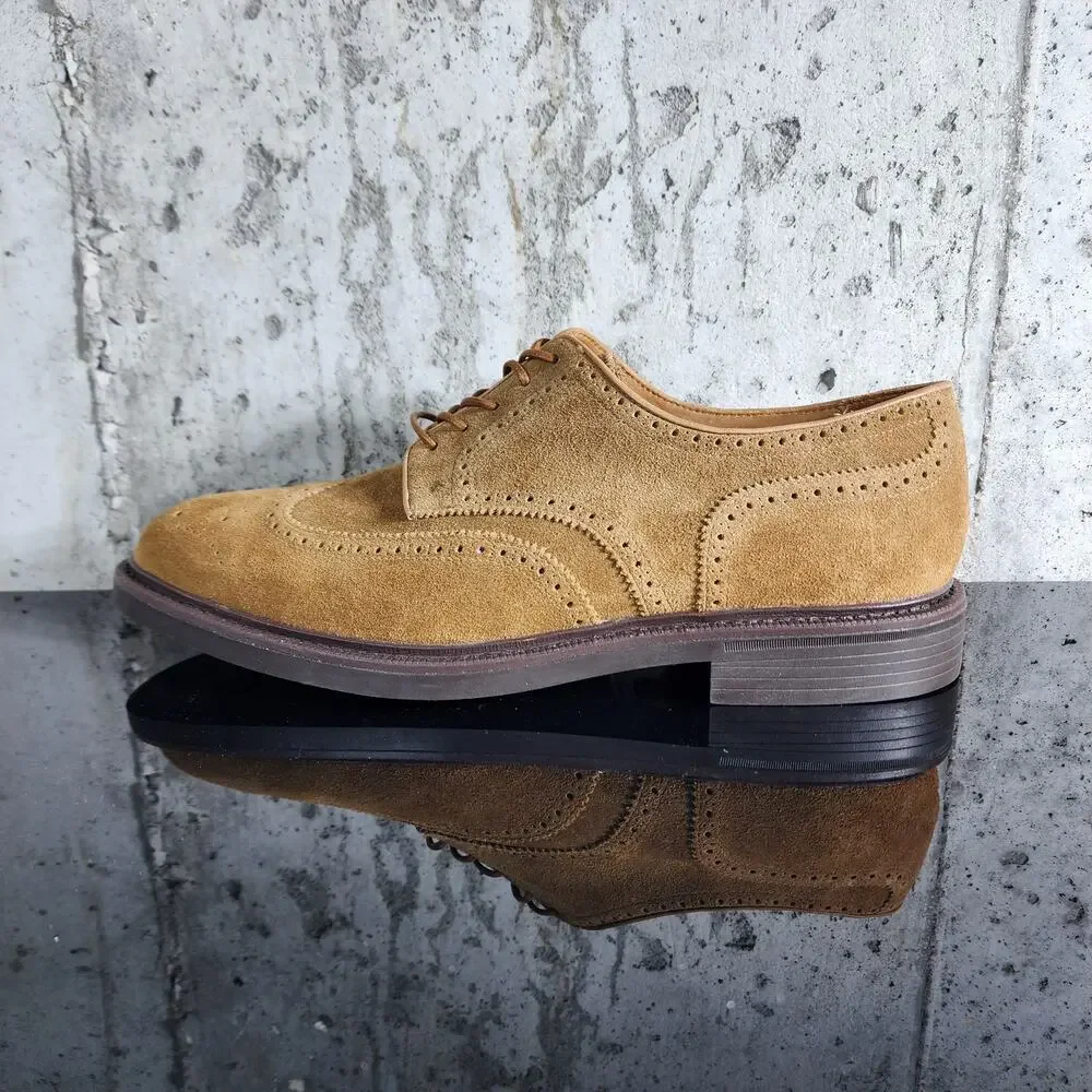 MSRP $198 Polo Ralph Lauren Asher Wingtip Men's Size 11 Suede Vibram Shoes